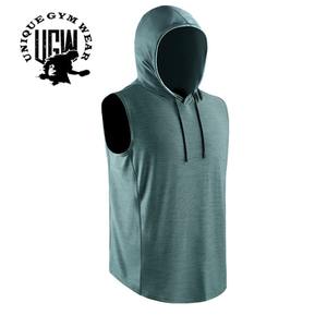 Latest Styles Men's Sleeveless Hooded <b>Gym</b> <b>Hoodies</b>-Custom High Quality Fleece Eco-Friendly Quick Dry UNIQUE <b>GYM</b> WEAR - Product Image 3