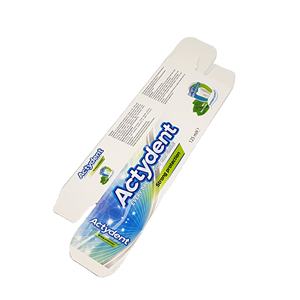 Boîtes d'emballage de dentifrice de luxe personnalisées imprimées en offset, recyclables, avec lamination brillante/mate et gaufrage, en carton Bristol - Product Image 5