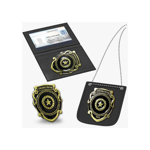 Badge de sécurité 3D en métal, souvenir unique, cadeau pour collectionneurs, bouclier - Product Image 3