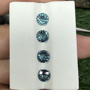 พลอยแซฟไฟร์แบบหลวม6มม. สีเขียวสำหรับการทำเครื่องประดับอัญมณีขายส่ง - Product Image 3