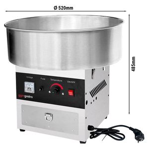 Commercial Candy <b>Floss</b> <b>Machine</b> - 520mm - 950W - Stainless Steel - Product Image 2