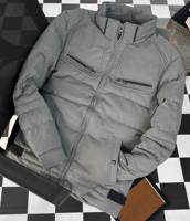 Jaket Bomber Blouson Berlapis Tahan Air Musim Dingin Ukuran Besar, Jaket Perjalanan Bahan Katun Lembut, Desain Modis, Lapisan Bergaris