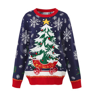 Sweat-shirt de Noël personnalisé Streetwear Sweat-shirt de Noël OEM à quantité minimale de commande bas avec logo personnalisé sur Sweat-shirt de Noël - Product Image 1