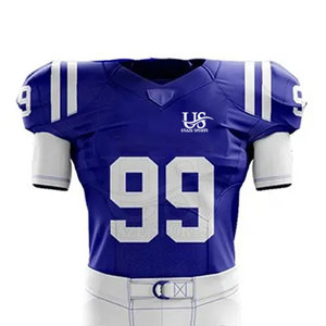 Dernier design, uniforme de football américain pour adultes de haute qualité, respirant, grande taille, manches courtes, prix de gros - Product Image 3