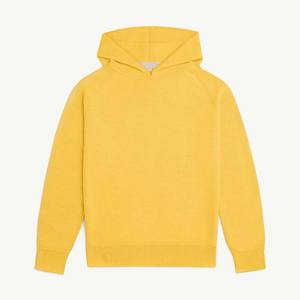 Venta al por mayor personalizado amarillo con capucha francés Terry pulóver sudadera adultos logotipo bordado grueso ropa de invierno impresión en relieve - Product Image 1