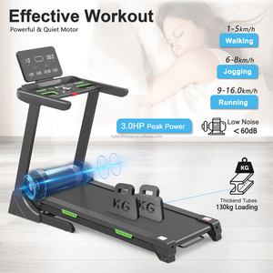 Tapis de course électrique pliable 3.0HP à absorption des chocs, avec application <span class=keywords><strong>Bluetooth</strong></span> et écran LED, pour entraînement <span class=keywords><strong>cardio</strong></span> à domicile – Vente directe usine - Product Image 4