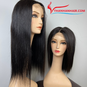 Peluca Bob Liso Extremo de Cabello Humano Teñido, Parte Media, Súper Doble Trama, Sedoso y Suave, 8-12 Pulgadas - ¡Venta Caliente! - Product Image 2