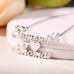 Jeulia Always Remember Personalized <b>Name</b> Necklace-Gold Plated Stainless Steel Heart & Butterfly Diamond <b>Chain</b> - Product Image 6