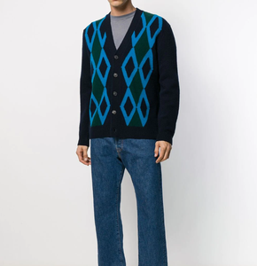 Pull Argyle pour Homme, Dernier Style, Hiver, Léger, Haute Qualité, Anti-Boulochage, Respirant, Confortable, Design Personnalisé - Product Image 2