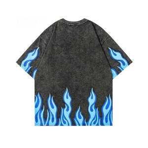 Camiseta estampada con aspecto lavado ácido a la moda para hombre, camiseta estampada con diseño personalizado gráfico clásico para hombre - Product Image 2