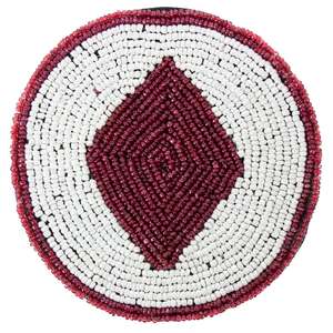 Posavasos con cuentas artesanales Posavasos bordados de diferentes formas con diferentes hermosos colores Posavasos con cuentas de la India - Product Image 6