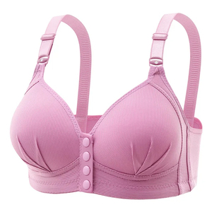 Women Bra Front Button <b>Underwear</b> Sexy Thin Cup Button Women Plus Size Bras - Product Image 3