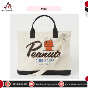 Sacs à provisions fourre-tout de qualité imbattable Tissu en coton/toile à bas prix avec conception et logo personnalisés pour les promotions directes d'usine - Product Image 4