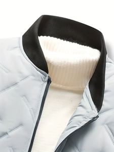 Boomletcorp's New High Street Design Chaqueta de bombardero acolchada personalizada blanca para hombres Abrigo acolchado de moda para invierno al por mayor - Product Image 5