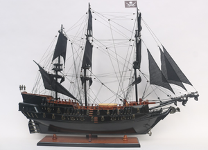 Blaack Pearrl modelo de madera barco náutico decoración del hogar cubierta de madera roja artesanía Gia Nhien Company Metal pintado técnica regalo - Product Image 2