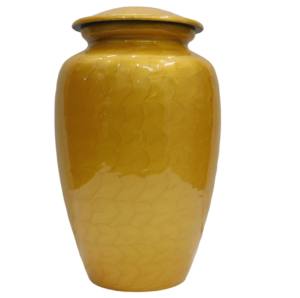 Urnes de crémation adultes en aluminium classiques supérieures avec les urnes funéraires en métal de finition d'émail de couleur rouge pour les cendres humaines. - Product Image 5