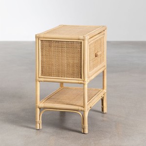 Table de chevet en bois de rotin d'excellente qualité table de nuit moderne tiroir armoires de chevet meubles de chambre à coucher - Product Image 5