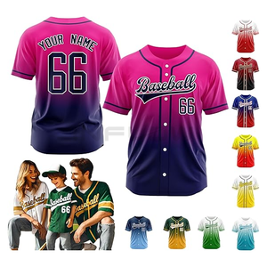 Jersey de béisbol en blanco barato al por mayor Jersey de béisbol en blanco Fabricante de Deportes de entrada - Product Image 1