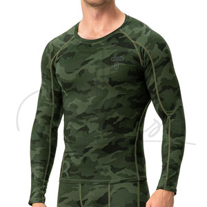Camiseta de Compresión Personalizada para Hombre, Secado Rápido, Spandex/Poliéster, Manga Larga, Ropa Deportiva para Gimnasio y Fitness - Product Image 3