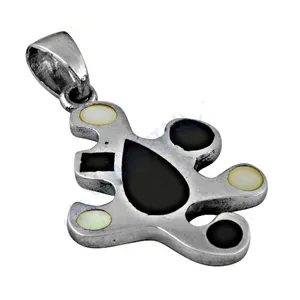 Pendentif moderne pour femme en argent 925, design abstrait, or, or rose, platine, avec diamant, perle, cadeau religieux pour les fêtes - Product Image 3