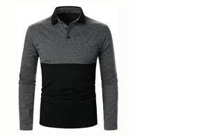 Polo à manches longues de haute qualité pour hommes - Product Image 3