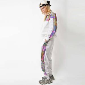Unisex 80s Vintage White Cotton Tracksuit <b>Set</b> - Stylish Throwback Design with Retro Vibes, Ideal for Sports, and Everyday - Product Image 4