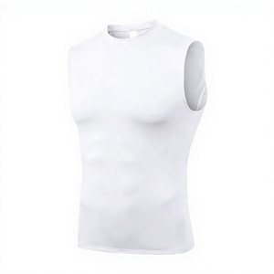 Camiseta de Compresión sin Mangas de Color Personalizado, Unisex, para Gimnasio, Entrenamiento, Running, Ligera, Transpirable, de Secado Rápido - Product Image 1