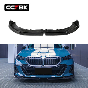 Para <span class=keywords><strong>BMW</strong></span> G60 G61 M Sport 520i 530i 540i 550e <span class=keywords><strong>2023</strong></span>-2026, alerón delantero de fibra de carbono seca estilo MP, divisor de labio inferior 51115A6FE81 - Product Image 1