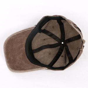 Casquette de baseball unisexe de couleur unie, large circonférence de la tête, bord dur, pur coton, brodé, logo imprimé, 100% coton - Product Image 4