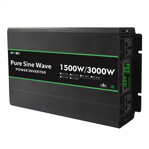 อินเวอร์เตอร์พลังงานแสงอาทิตย์แบบไซน์เวฟ HOULI 3000W สำหรับติดตั้งบนยานพาหนะ แปลงไฟ DC12v-24v เป็น 220v สำหรับใช้ในบ้านและยานยนต์ ความถี่เอาต์พุต 50Hz และ 60Hz - Product Image 1