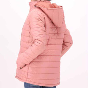 Chaqueta Acolchada de Alta Calidad al por Mayor con Impresión Personalizada de su Logotipo, Chaqueta de Invierno con Capucha Acolchada y Transpirable de Nailon para Mujer - Product Image 6