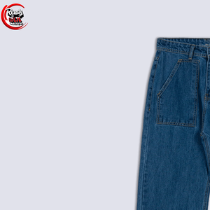 Fabricant de vêtements en gros Logo personnalisé Pantalon personnalisé Grandes poches zippées Baggy Denim Pantalon Jeans pour femmes - Product Image 2