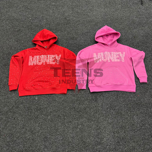 Men Rhinestone 2025 Beaded <b>Hoodies</b> Breathable Full Sleeves Customized Design Men <b>Hoodies</b> OEM Service Wholesale <b>Hoodies</b> - Product Image 3