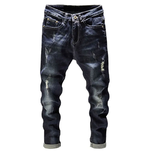 Los mejores vaqueros lavados personalizados de calidad superior OEM, suministro al por mayor, transpirables, estilo personalizado, moda, precio barato OEM - Product Image 1