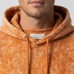 Sweat-shirts pour hommes en coton 100% délavé à l'acide, légers, doux, confortables, séchage rapide, look élégant, vêtements décontractés modernes - Product Image 6