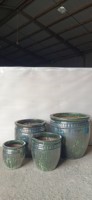 1. Penjualan terlaris vietnam luar ruangan keramik mengkilap pekebun/pot desain baru untuk pusat taman & pembibitan untuk bunga & tanaman