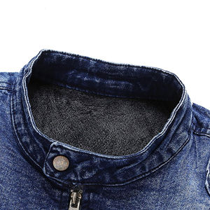 Chaqueta Vaquera para Hombre, Estilo Moderno, Lavada, Ligera, al por Mayor, Chaquetas Vaqueras de Moda Urbana, Chaqueta Vaquera Hip Hop Única - Product Image 6