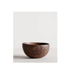 Bol de service de luxe en bois naturel avec finition polie, bol à salade fait main pour la décoration de la maison et des dîners de mariage - Product Image 1