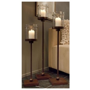Bougeoir en métal et fer de luxe personnalisé avec une bonne qualité Bougeoir de décoration de table pour mariage, Noël et la maison - Product Image 2