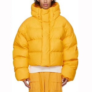 OEM fabricante de ropa de invierno cálido abrigo grueso al aire libre Puffer chaqueta personalizada de alta calidad con capucha burbuja abajo chaqueta de los hombres - Product Image 1