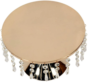 Tema establecido, bonita Circular, gran oferta, soporte de pastel de Metal chapado en oro, soporte de pastel y repostería moderno creativo, pastel - Product Image 3
