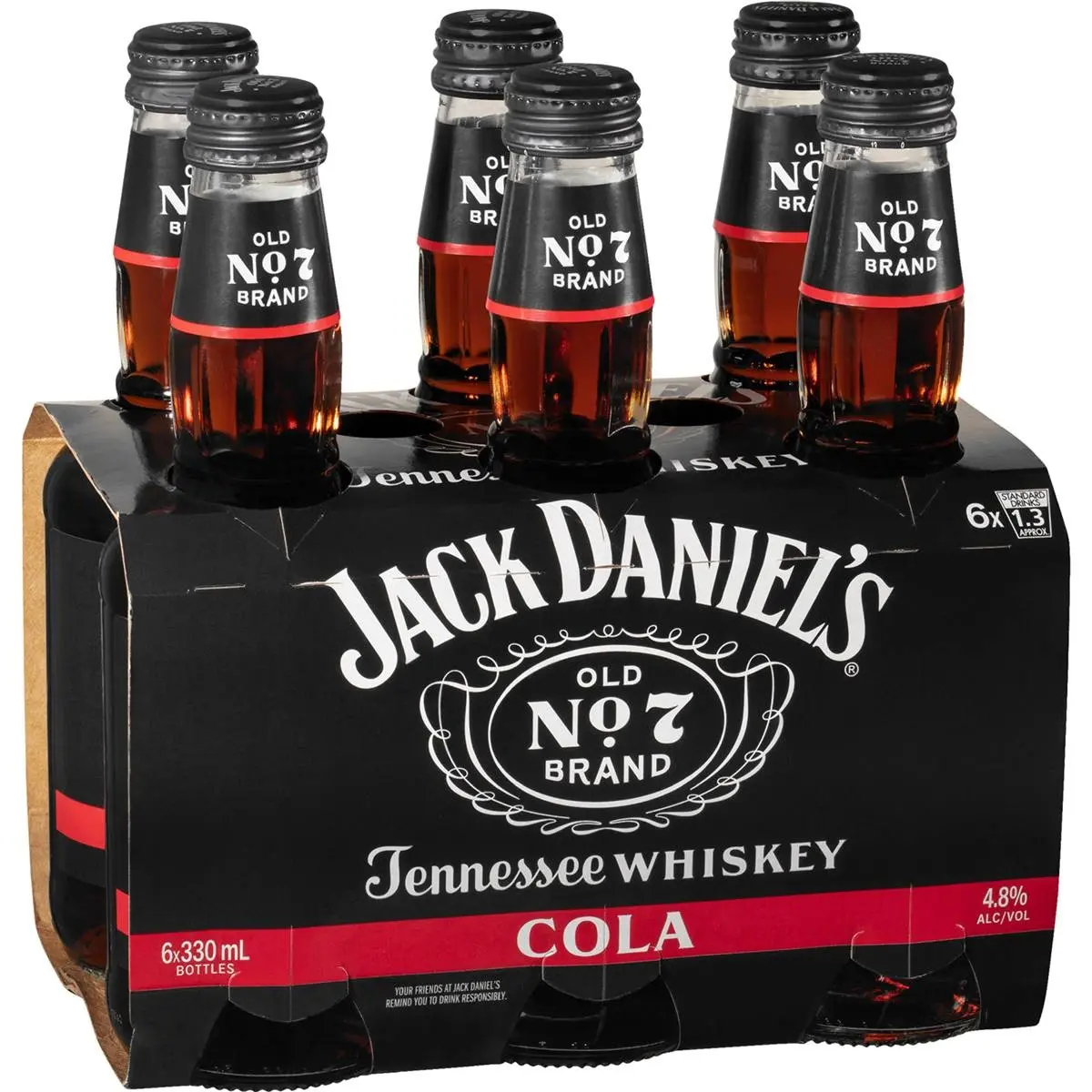 Prix de vente populaire de Jack Daniel cola 330ml en quantité en vrac