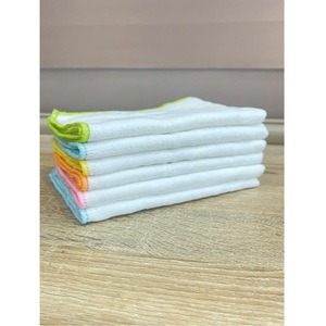 ผ้าเช็ดตัวผ้าฝ้าย100% แห้งเร็วสำหรับห้องครัวขนาด25X35ซม. ใช้ซ้ำได้เป็นมิตรต่อสิ่งแวดล้อมผ้าทอสีทึบ MOQ ต่ำ - Product Image 4