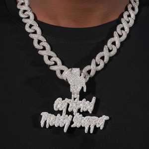 จี้มอสซาไนต์สั่งทำพิเศษรับรองโดย GOAT พร้อมตัวเรือนทอง 14K ประดับเพชรสวยงาม สร้อยคอแบบสเต็ปเปอร์ - Product Image 1