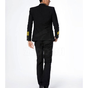 Uniforme de Azafata de Aerolínea Azul Marino Cómodo con Tela Suave de Poliéster/Algodón, Color y Talla Personalizables - Product Image 2