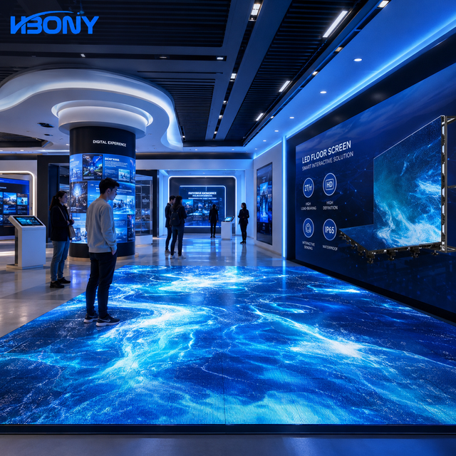 IP65 Outdoor Interactive LED Floor Screen P3.91 High Brightness Stage LED Floor Display with Intelligent Sensors for Party Event