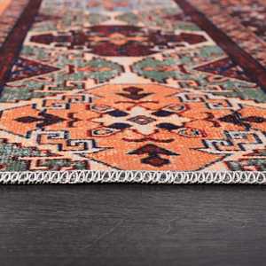Tapis Kilim Netline Home Depot RW1004 Multicolore Tribal Oriental avec Rayures Géométriques Lavable en Machine pour Salon - Product Image 2