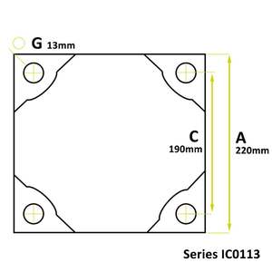 Caoutchouc tampon carré IC0113 NBR/Nature/EPDM Application industrielle Service de coupe personnalisé - Product Image 3