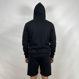 Custom Logo Plain Hoodies and Shorts Set Mens Track Unisex Sweatsuit 2 Piece Jogger Fitness Set Casual Fleece Hoodie Short Sets - Product Image 6