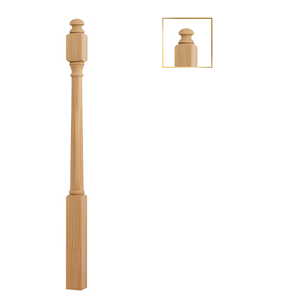 Pièces d'escalier en bois massif décoratives durables en chêne rouge par EFS Vietnam-4040 - Product Image 1